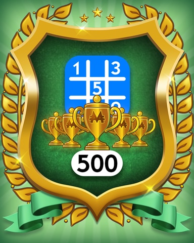 5-Trophy Beginner 500 Badge - MONOPOLY Sudoku