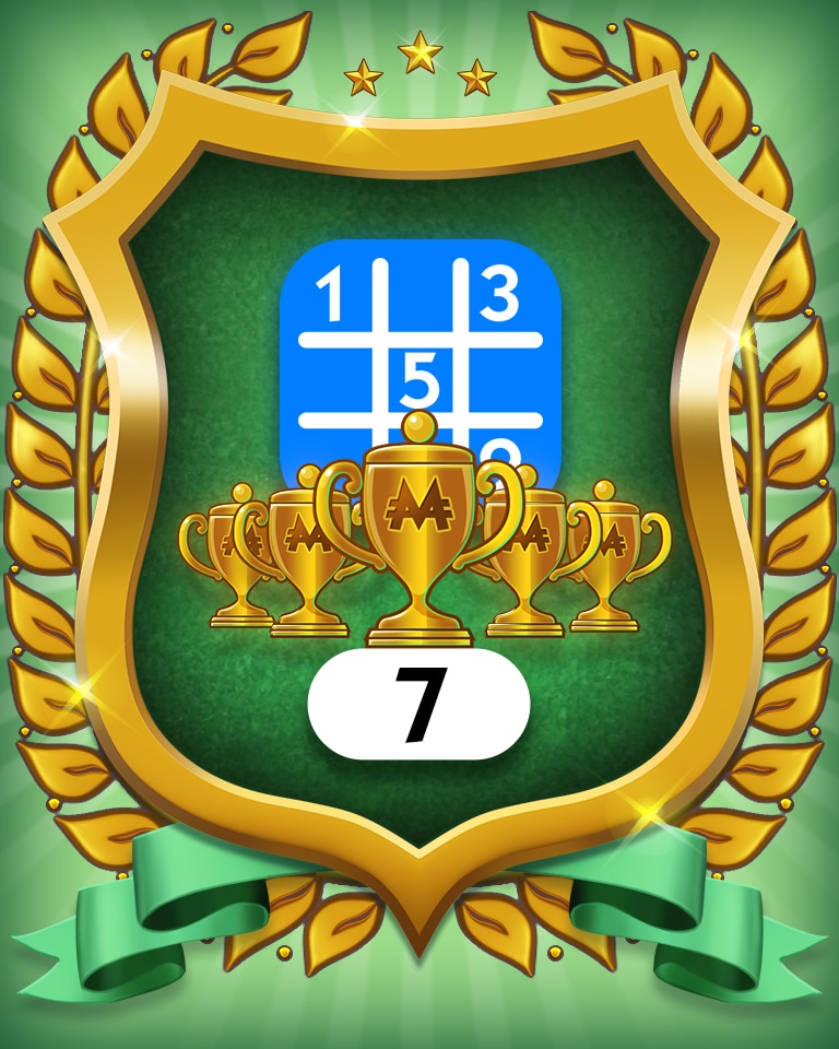 5-Trophy Beginner 7 Badge - MONOPOLY Sudoku