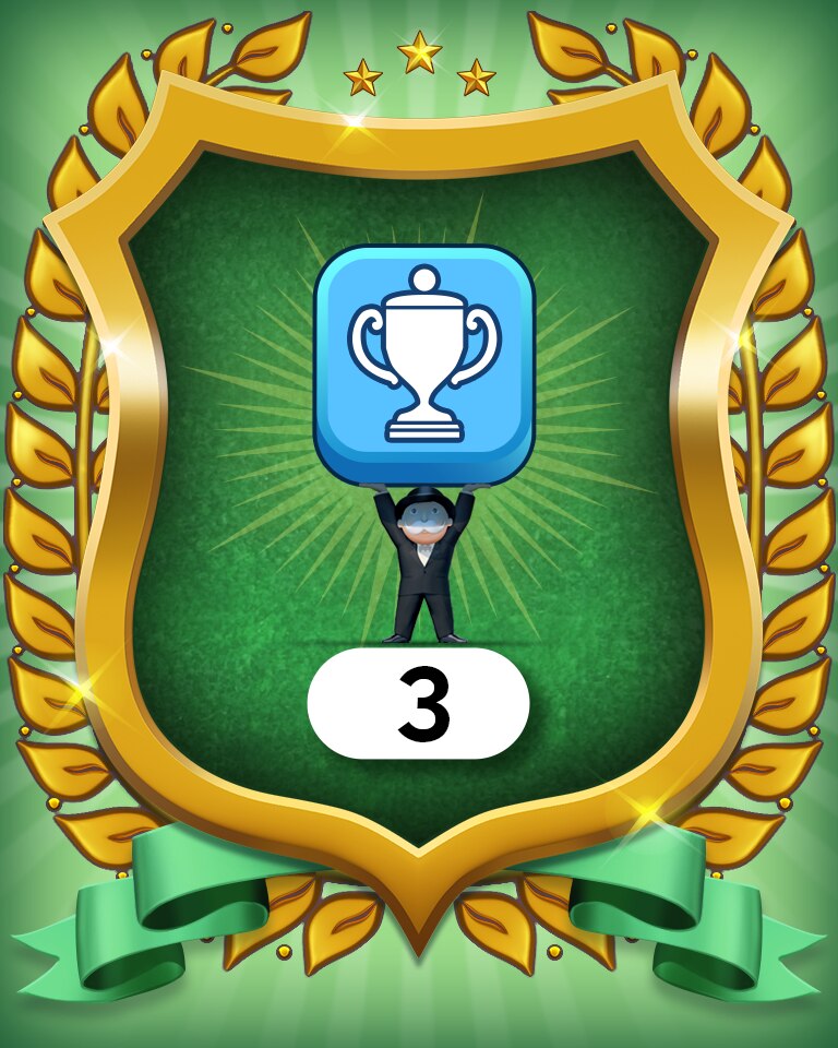 Champion Mode 3 Badge - MONOPOLY Sudoku