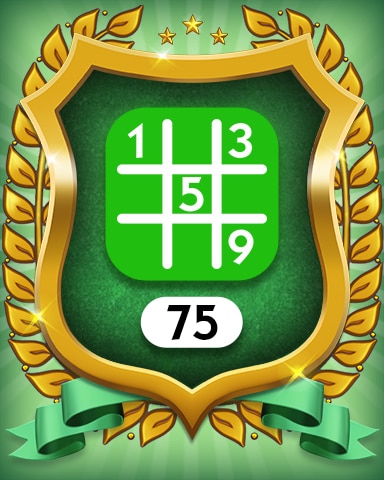 Easy 75 Badge - MONOPOLY Sudoku