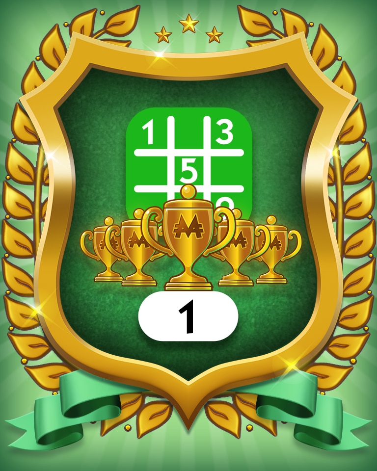 5-Trophy Easy 1 Badge - MONOPOLY Sudoku