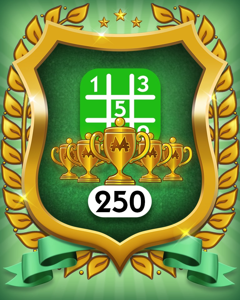 5-Trophy Easy 250 Badge - MONOPOLY Sudoku