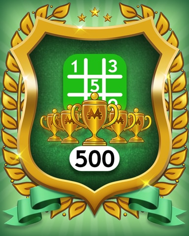 5-Trophy Easy 500 Badge - MONOPOLY Sudoku