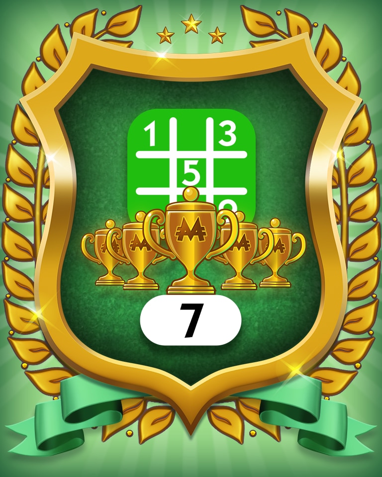 5-Trophy Easy 7 Badge - MONOPOLY Sudoku