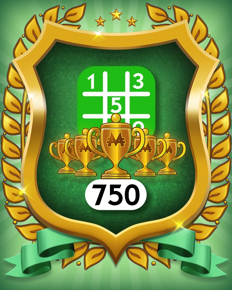 5-Trophy Easy 750 Badge - MONOPOLY Sudoku