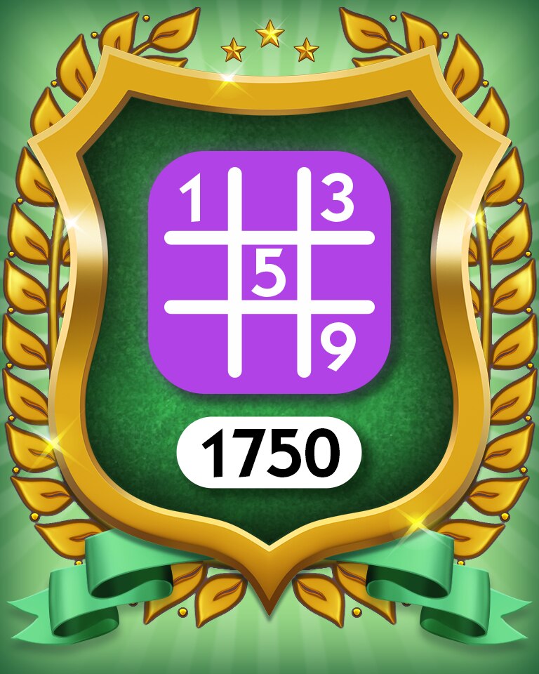 Boardwalk 1750 Expert Badge - MONOPOLY Sudoku