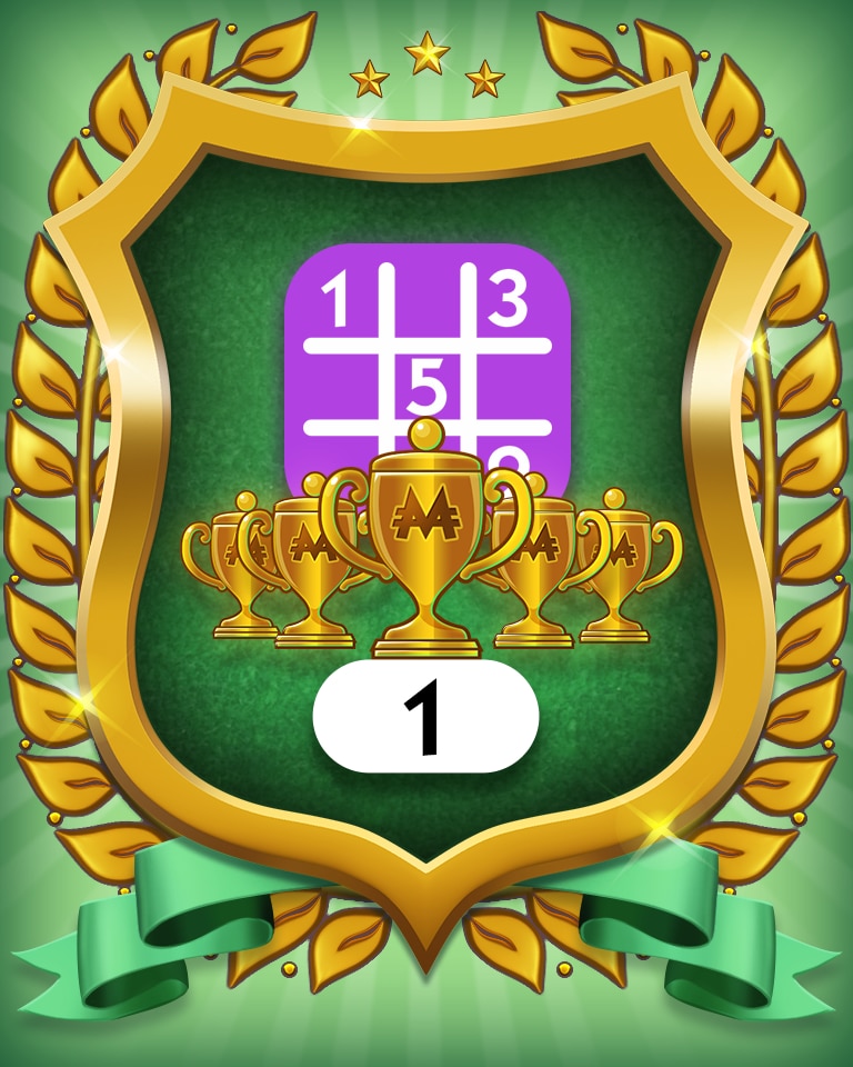 5-Trophy Expert 1 Badge - MONOPOLY Sudoku