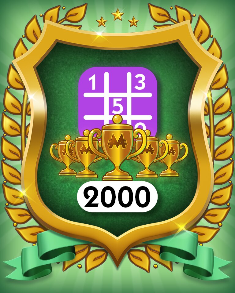 5-Trophy Expert 2000 Badge - MONOPOLY Sudoku