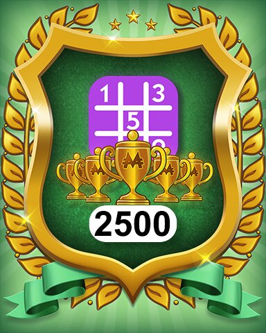 5-Trophy Expert 2500 Badge - MONOPOLY Sudoku