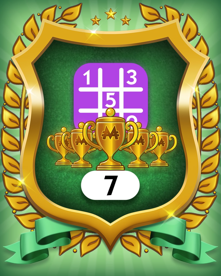 5-Trophy Expert 7 Badge - MONOPOLY Sudoku