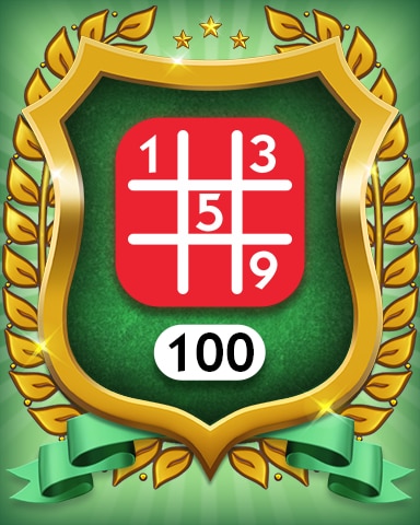 Hard 100 Badge - MONOPOLY Sudoku