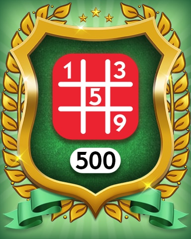 Hard 500 Badge - MONOPOLY Sudoku