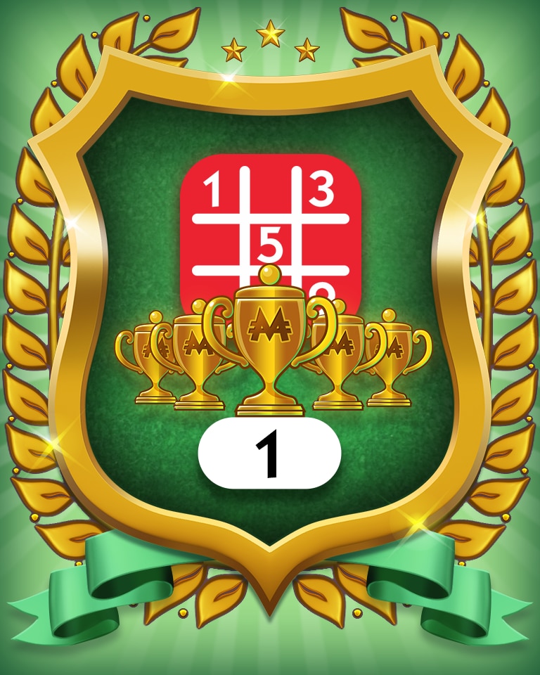 5-Trophy Hard 1 Badge - MONOPOLY Sudoku