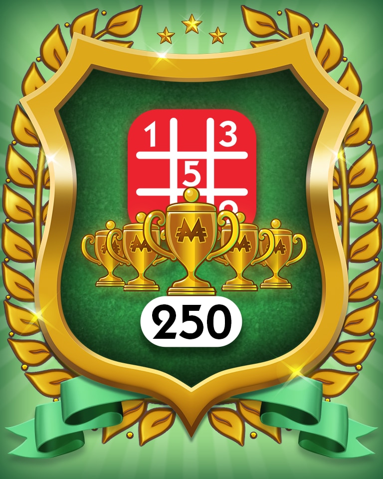 5-Trophy Hard 250 Badge - MONOPOLY Sudoku