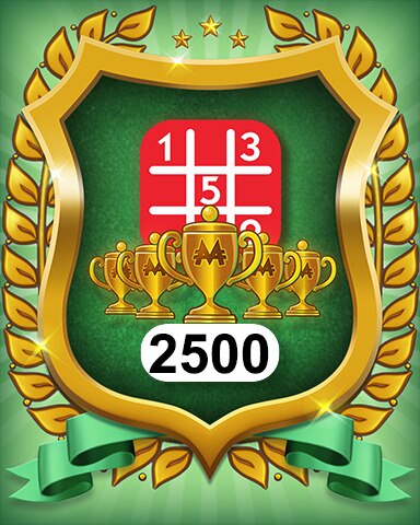 5-Trophy Hard 2500 Badge - MONOPOLY Sudoku