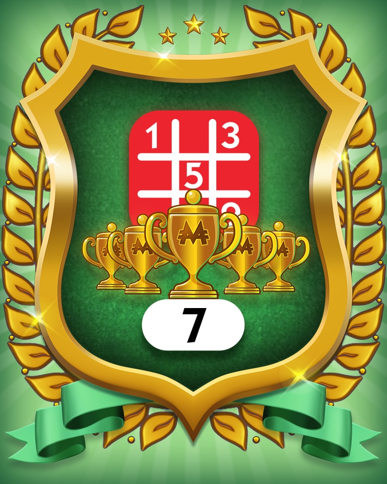 5-Trophy Hard 7 Badge - MONOPOLY Sudoku