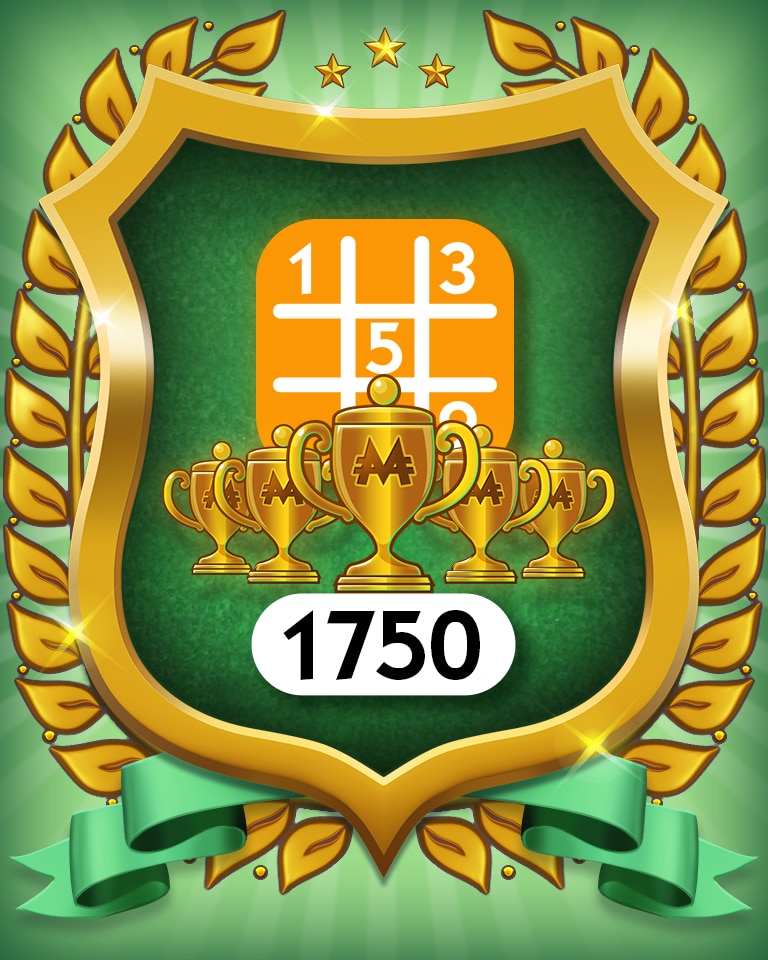 5-Trophy Medium 1750 Badge - MONOPOLY Sudoku