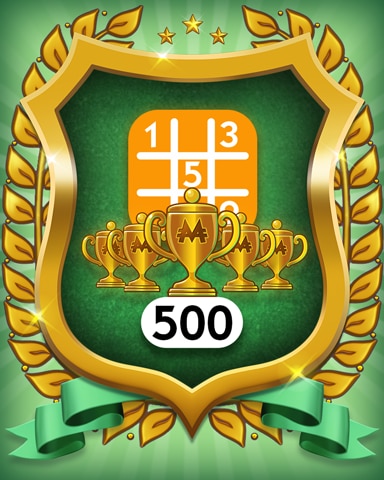 5-Trophy Medium 500 Badge - MONOPOLY Sudoku