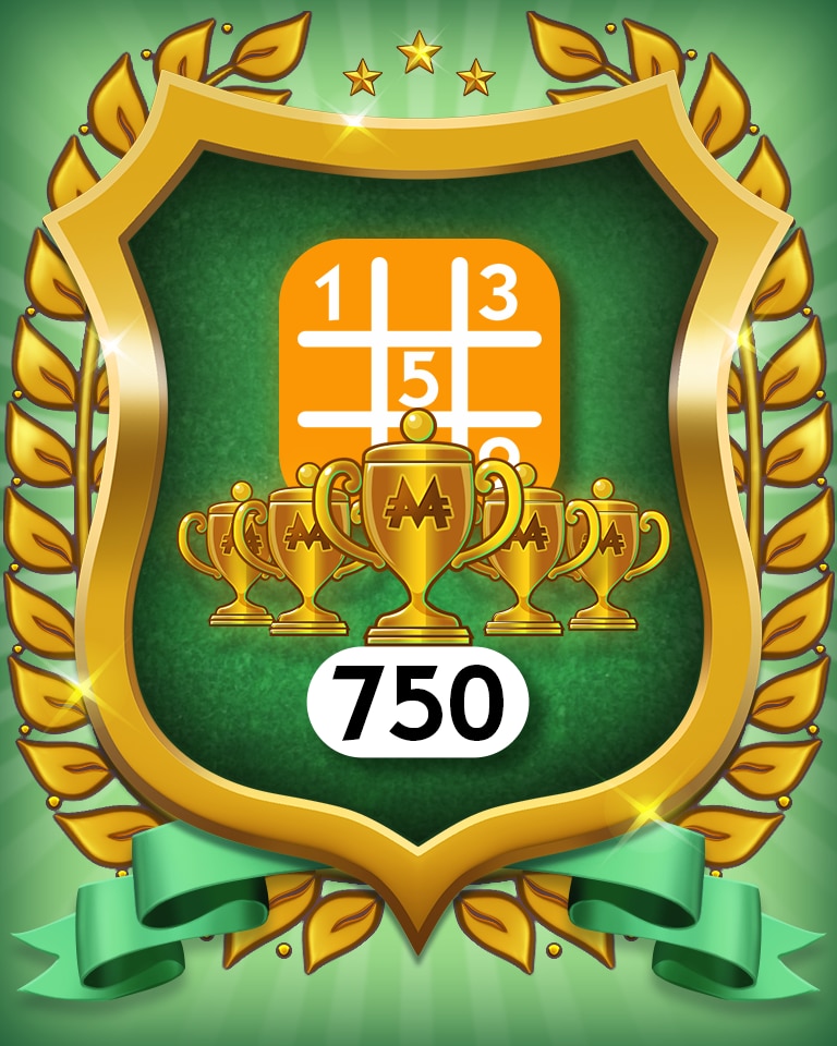 5-Trophy Medium 750 Badge - MONOPOLY Sudoku