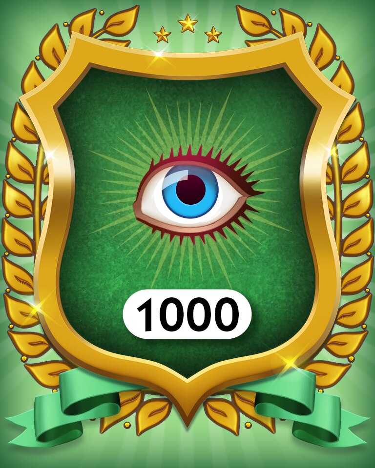 No Foresight 1000 Badge - MONOPOLY Sudoku