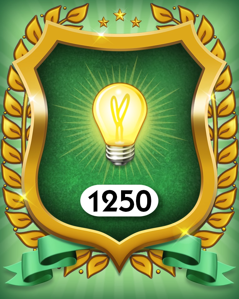 No Hints 1250 Badge - MONOPOLY Sudoku