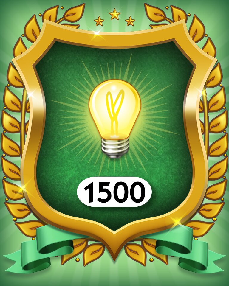 No Hints 1500 Badge - MONOPOLY Sudoku