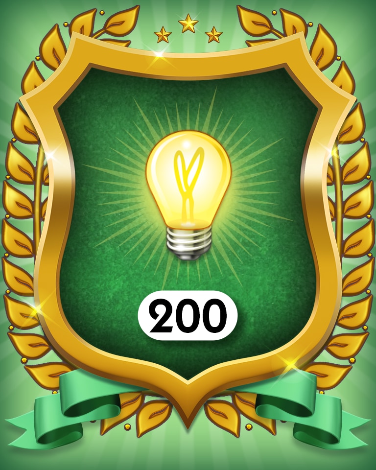 No Hints 200 Badge - MONOPOLY Sudoku