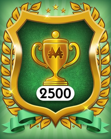 Trophies 2500 Badge - MONOPOLY Sudoku