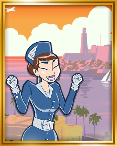 Havana, Cuba Extended Stay Coach Badge - Jet Set Solitaire Havana, Cuba Extended Stay Coach Badge - Jet Set Solitaire