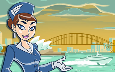 Sydney Coach Badge - Jet Set Solitaire