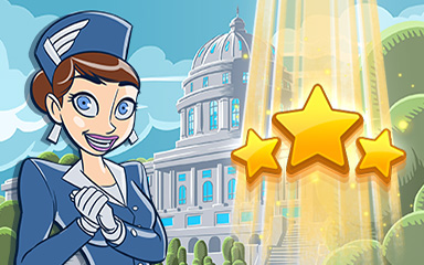 Washington DC World Class Badge - Jet Set Solitaire