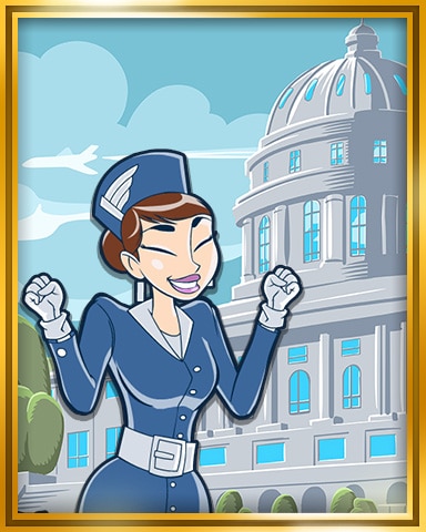 Washington DC Extended Stay Badge - Jet Set Solitaire