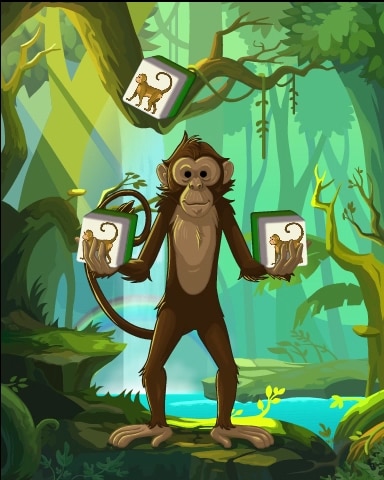 Monkey Juggler Badge - Mahjong Safari HD