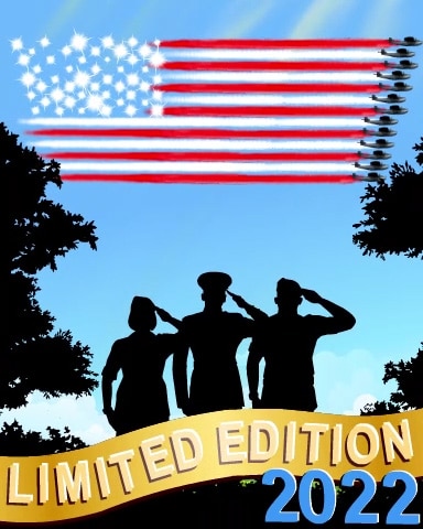 2022 Veterans Day Limited Edition Badge - World Class Solitaire HD