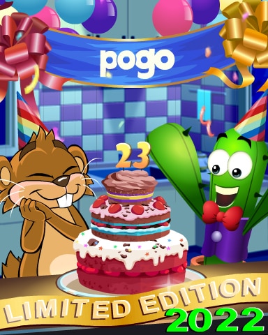 2022 Pogo Anniversary Limited Edition Badge - Word Whomp HD