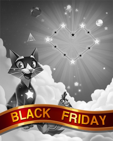 Love Stars Black Friday Badge - Bejeweled Stars