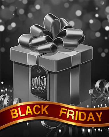 Golden Giftbox Black Friday Badge - First Class Solitaire HD