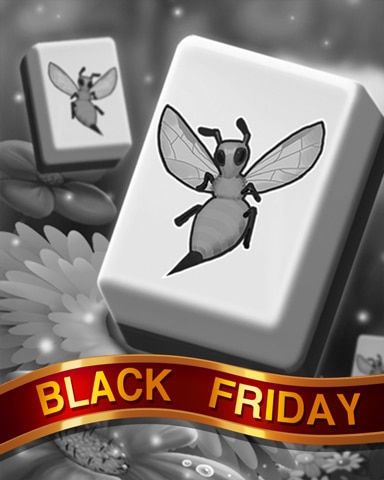 Busy Bee Tiles Black Friday Badge - Mahjong Safari HD