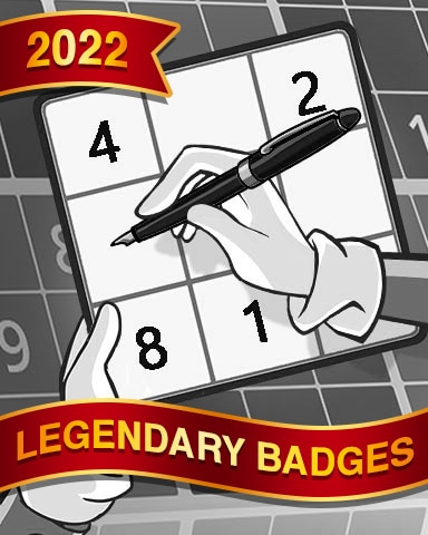 Finding The Solution Legendary Badge - Pogo Daily Sudoku
