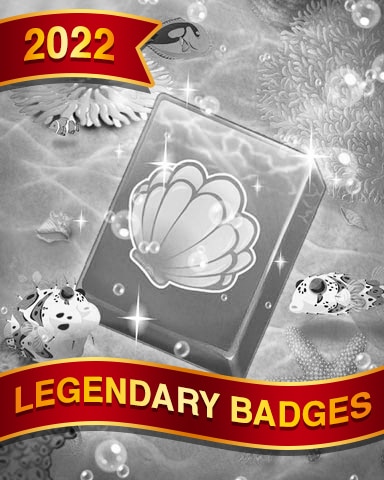 Shimmering Shell Legendary Badge - Quinn's Aquarium