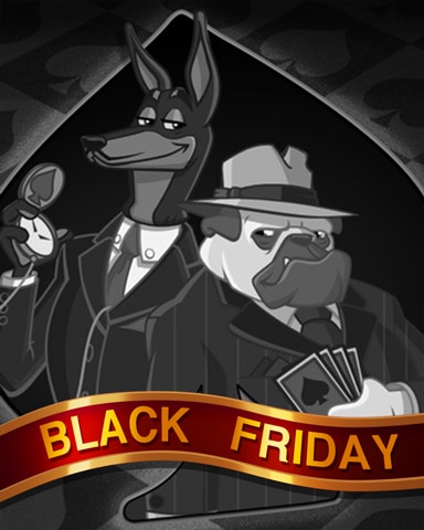 Dapper Dogs Black Friday Badge - Spades HD