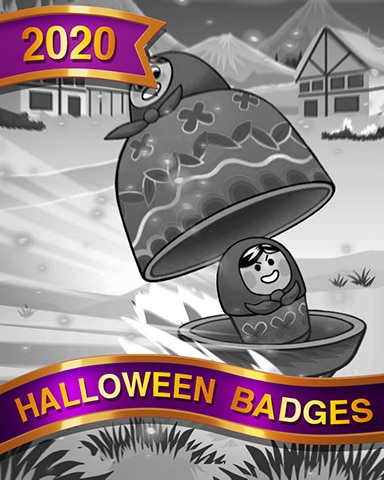Skating Dolls Halloween Badge - Trizzle