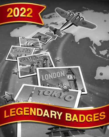 Postcard Trail Legendary Badge - World Class Solitaire HD