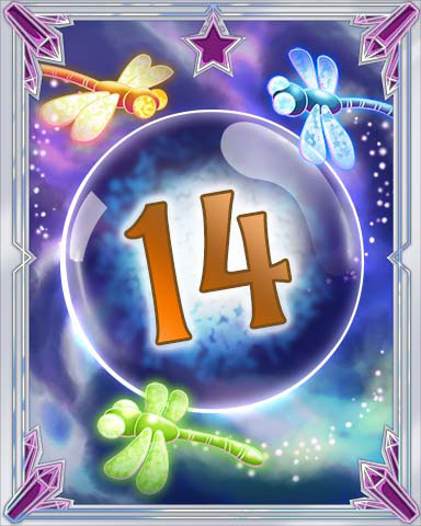 Magic Dragonfly 14 Badge - Pogo™ Daily Sudoku