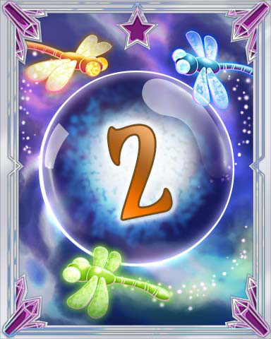 Magic Dragonfly 2 Badge - Jet Set Solitaire