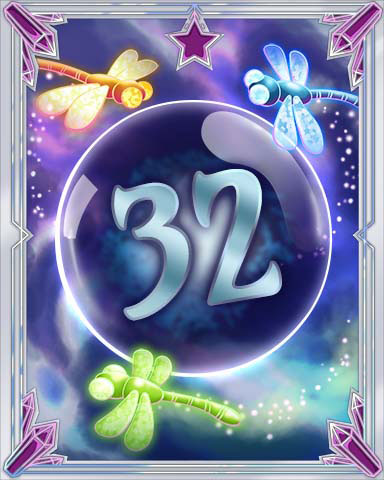 Magic Dragonfly 32 Badge - Solitaire Gardens