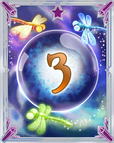 Magic Dragonfly 3 Badge - Jet Set Solitaire