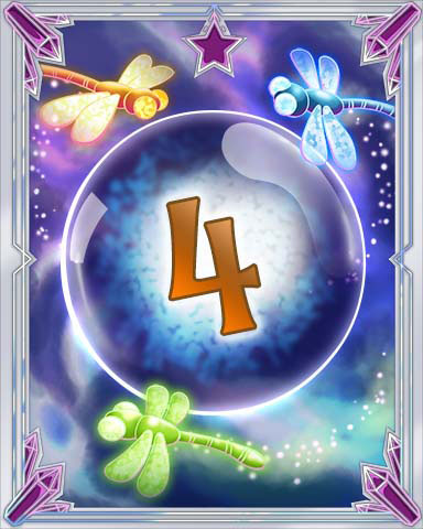 Magic Dragonfly 4 Badge - Jet Set Solitaire