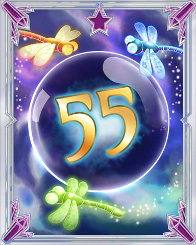 Magic Dragonfly 55 Badge - Tri-Peaks Solitaire HD