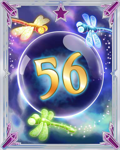 Magic Dragonfly 56 Badge - Tri-Peaks Solitaire HD